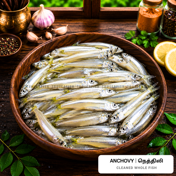 Anchovy (Nethili) Cleaned Whole Fish