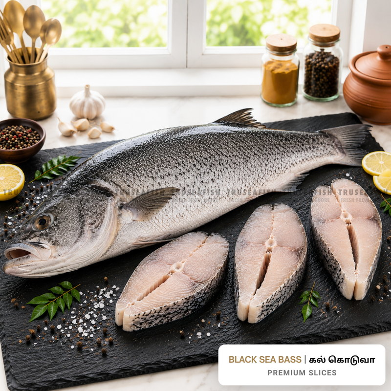 Black Sea Bass (Kal Koduva) Premium Slices