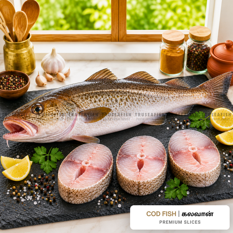 Cod Fish (Kalavan) Premium Slices