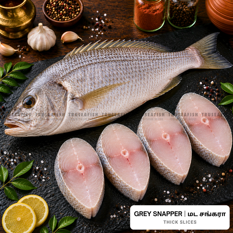 Grey Snapper (Mada Sankara) Thick Slices