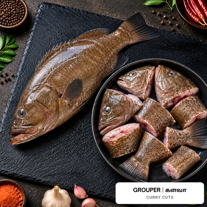 Grouper (Kalava) Curry Cuts