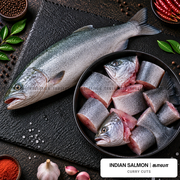 Indian Salmon (Kaala) Curry Cuts
