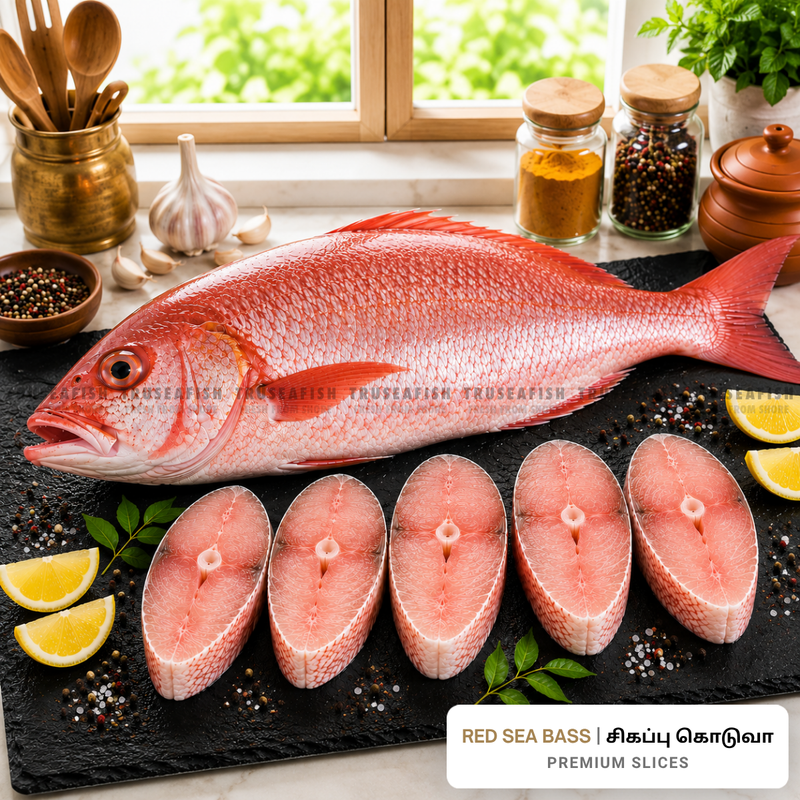 Red Sea Bass (Sigappu Koduva) Premium Slices
