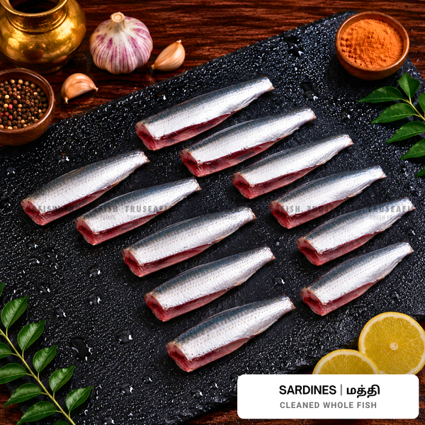 Sardines (Mathi) Cleaned Whole Fish