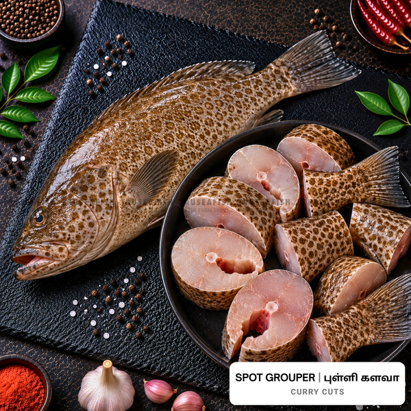 Spot Grouper (Pulli Kalava) Curry Cuts