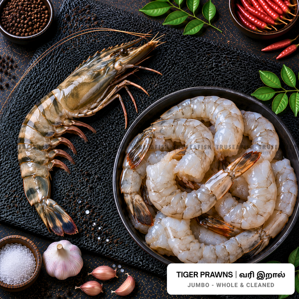 Tiger Prawns (Vari Iral) - Jumbo