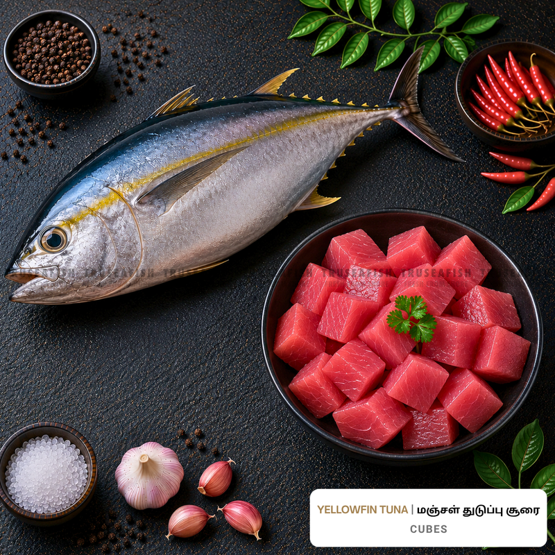 Yellowfin Tuna (Choora) Cubes
